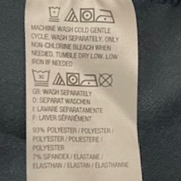 Isaac Mizrahi XL Blue Crushed Velvet Long Bell Sleeve V Neck Top EUC - Picture 5 of 5